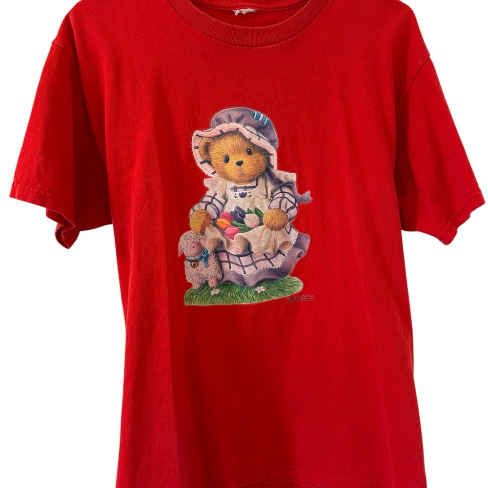 Cherished Teddies Red T-Shirt with printed design
